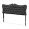Baxton Studio Emma Modern Dark Grey Queen Size Headboard 142-7774 - alternate 1